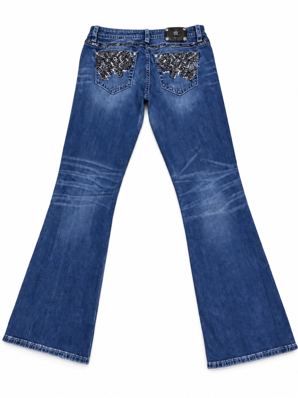 Miss Me Signature Bootcut Jeans Women’s 33x34 Mid Rise Stretch Denim EUC
